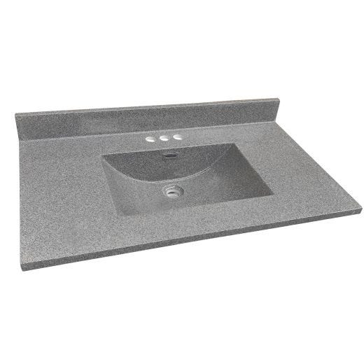 37" x 21-13/16" Marble Vanity Top