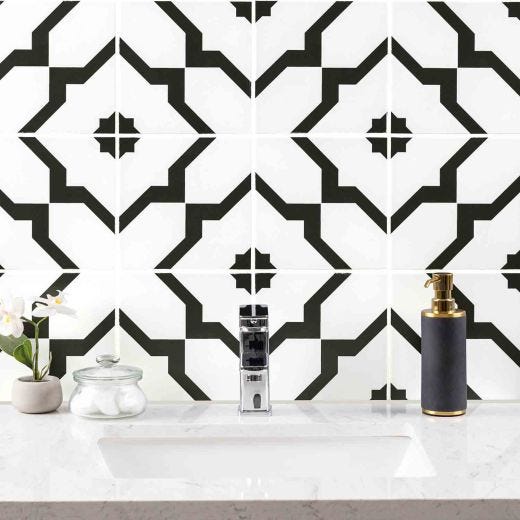 Tuile encaustique Zaria Gia 8" x 8" 12PC/5.16 pi²/boîte
