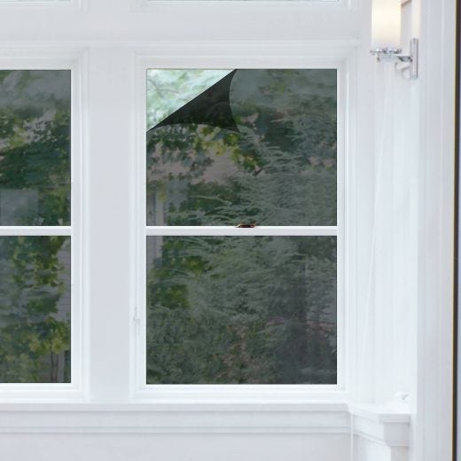 Écran de confidentialité décoratif 24" x 74" noir