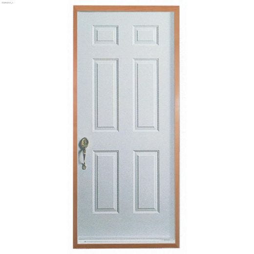 32"x80" 6-Panel Natural LH Inswing Door 4-5/8"-PVC Sill