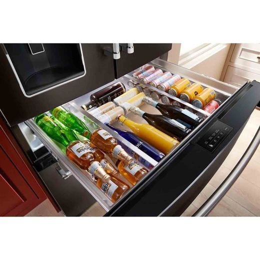 Réfrigérateur 4 portes 36" avec distributeur eau et glace