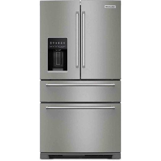 Réfrigérateur 4 portes 36" avec distributeur eau et glace