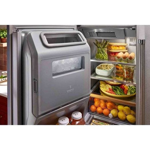 Réfrigérateur 4 portes 36" avec distributeur eau et glace