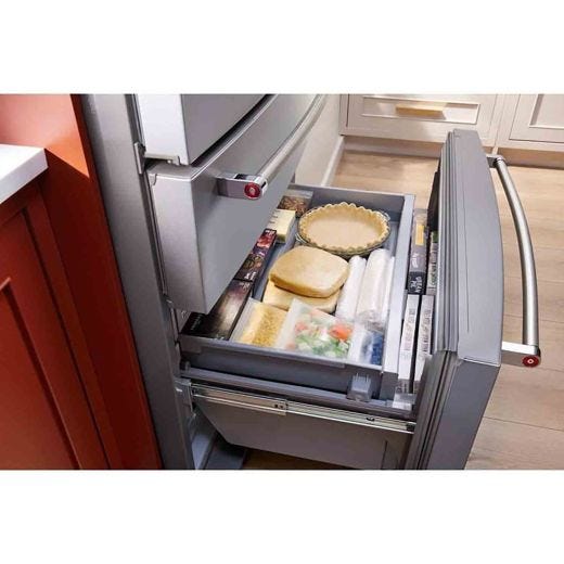 Réfrigérateur 4 portes 36" avec distributeur eau et glace