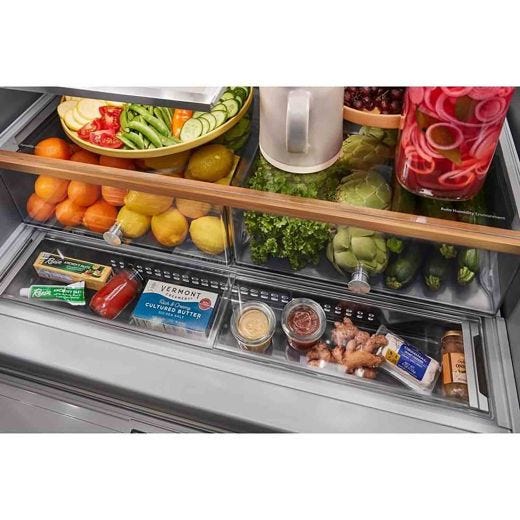 Réfrigérateur 4 portes 36" avec distributeur eau et glace