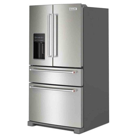 Réfrigérateur 4 portes 36" avec distributeur eau et glace