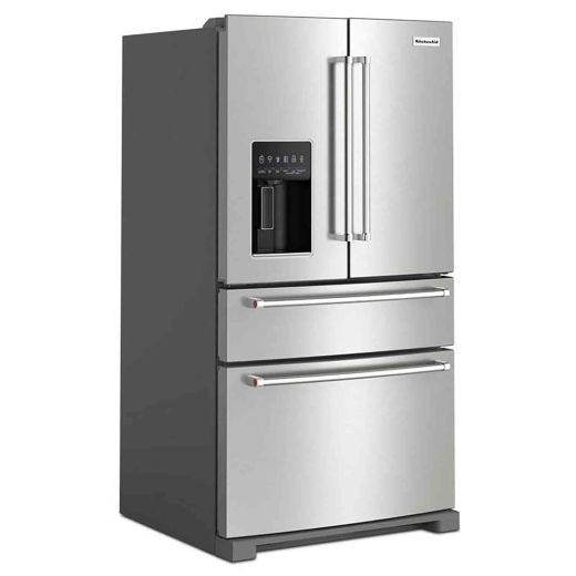Réfrigérateur 4 portes 36" avec distributeur eau et glace