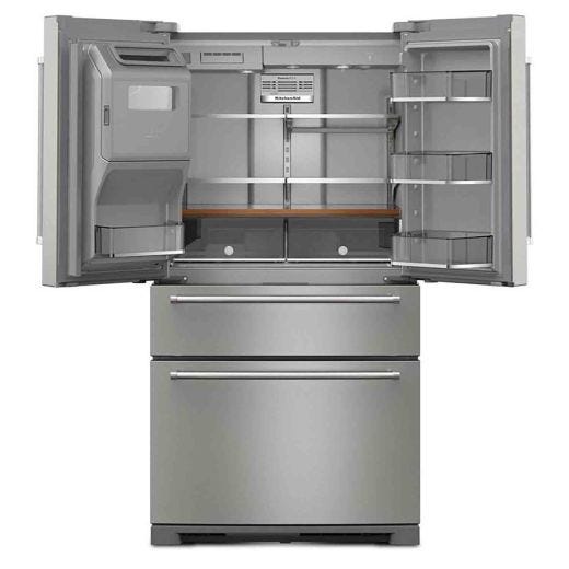 Réfrigérateur 4 portes 36" avec distributeur eau et glace