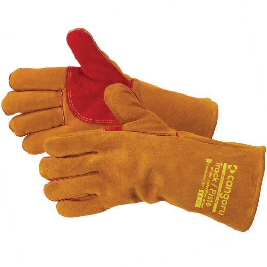 Track Winter Luxe Barbeque/Welding Leather Gloves
