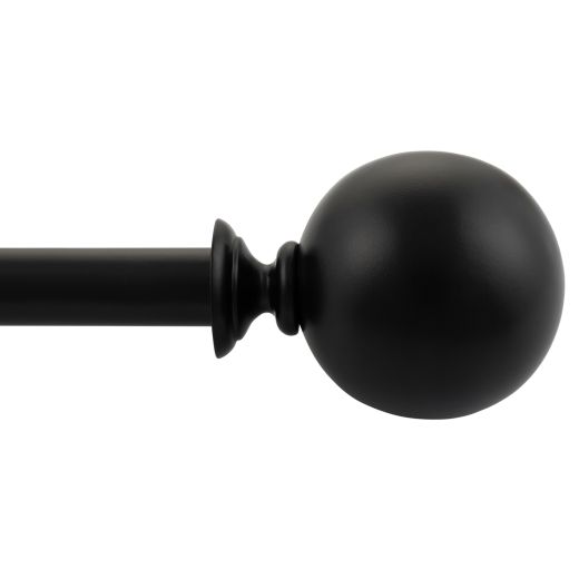 Tringle à Rideaux Noire 36"-66"