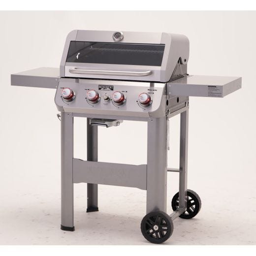 Mesa 4 Burner Clearview Open Car Gas Grill in Stainless