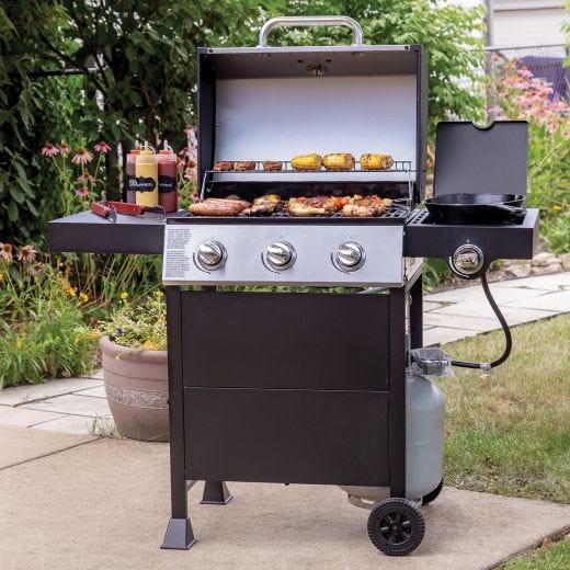 Dyna-Glo 3 Burner Open Cart Propane Gas Grill