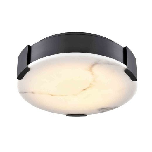 Petra 14" Ebony Flush Mount Light