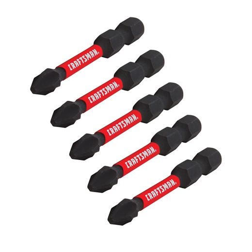 Embouts Phillips Craftsman 2" 5/Paquet
