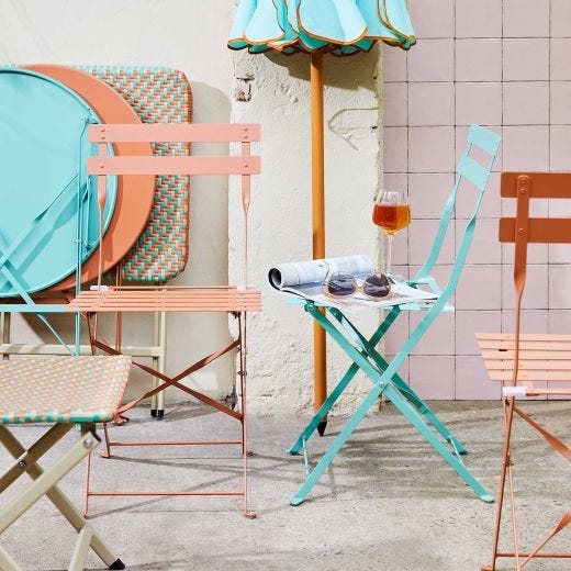 Picadilly Bistro Folding Set-Terracotta