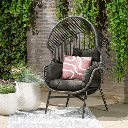 Standing Egg Chair-Black