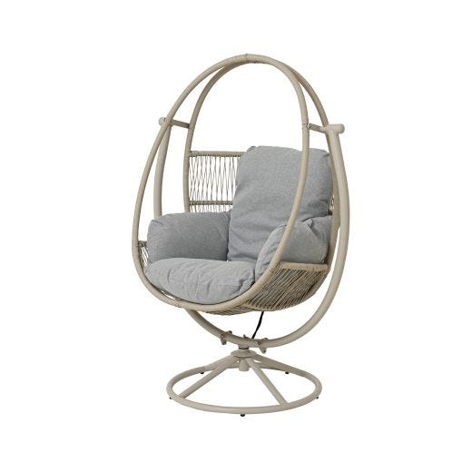 Swivel Egg Chair-Gray