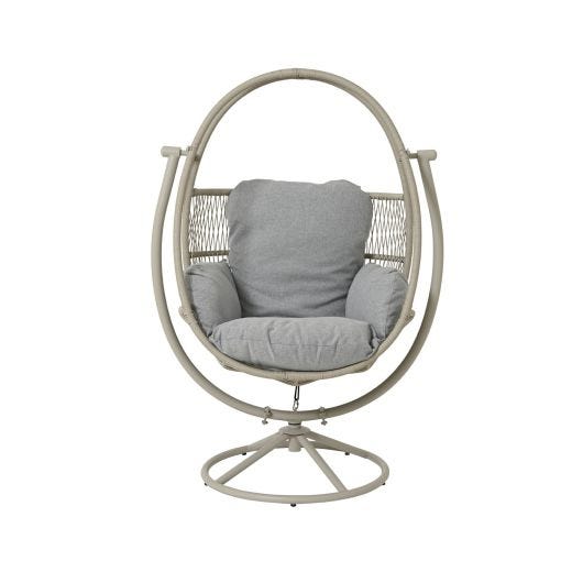 Swivel Egg Chair-Gray