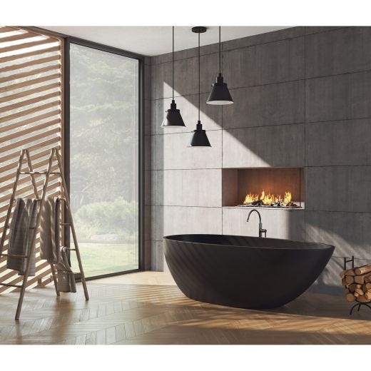 Hinton Matte Black Industrial Pendant Light