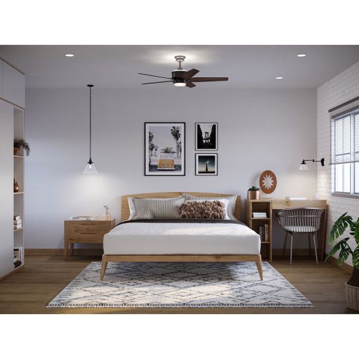Hinton Matte Black Industrial Pendant Light