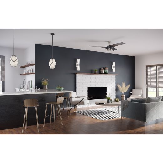 Latham Matte Black Pendant Light