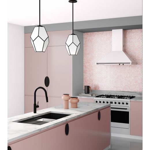 Latham Matte Black Pendant Light