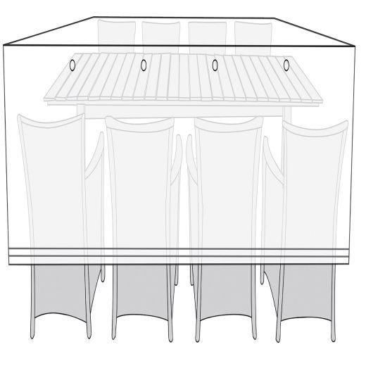 Housse de patio - sectionnelle 220X130X85CM