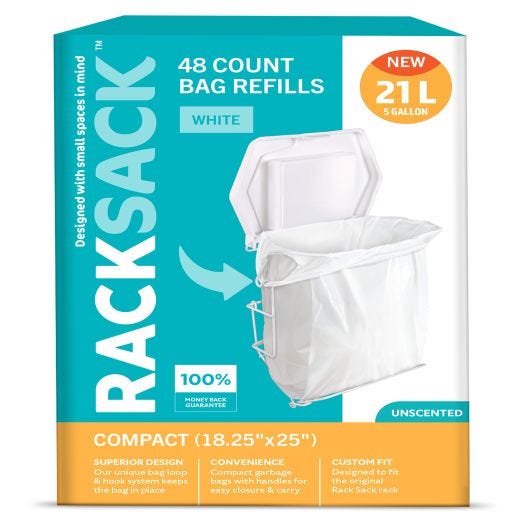 Recharges sacs compacts Rack Sack blanc 48’s
