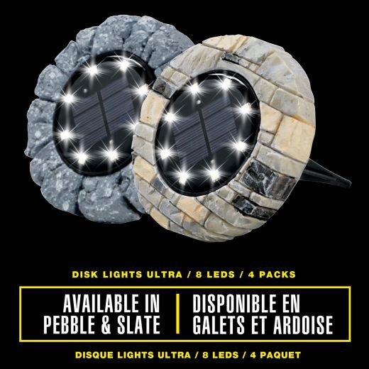 Lumières Disque Ardoise-4/Paquet