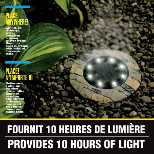 Lumières Disque Ardoise-4/Paquet