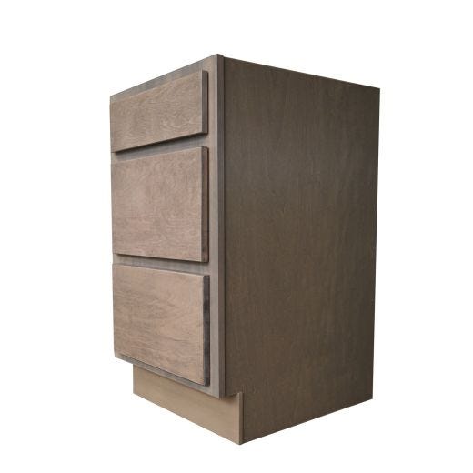 Bloc 3 Tiroirs Naturel 18"