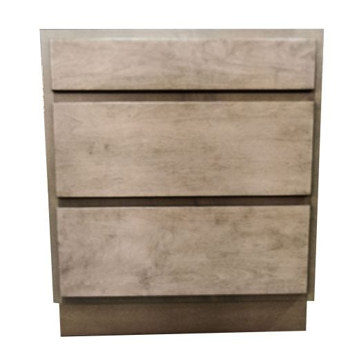 30" 3-Drawer Bank Natural