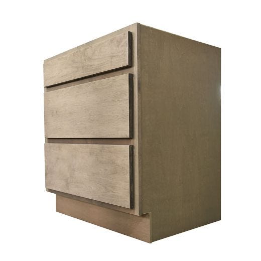30" 3-Drawer Bank Natural