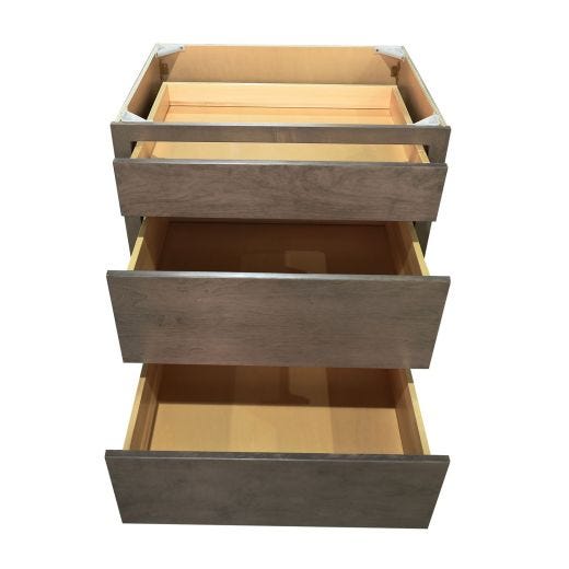 30" 3-Drawer Bank Natural