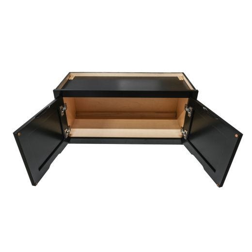 30" x 14" Wall Cabinet Black