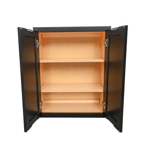 24" x 30" Wall Cabinet Black