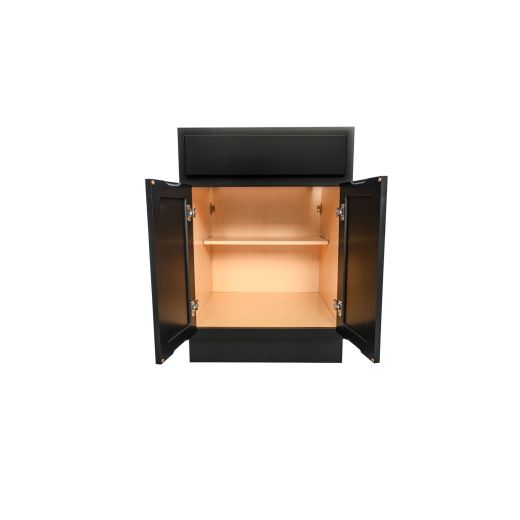 24" Base Cabinet Black