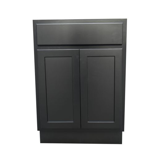 24" Base Cabinet Black