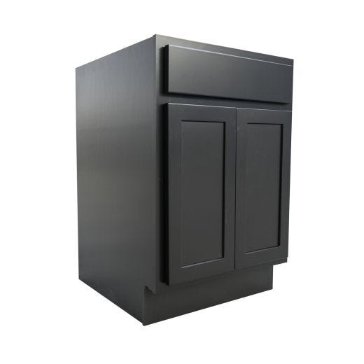 24" Base Cabinet Black