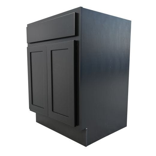 24" Base Cabinet Black
