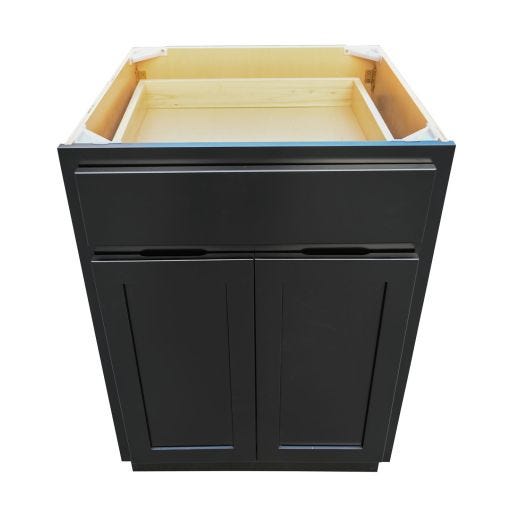 24" Base Cabinet Black