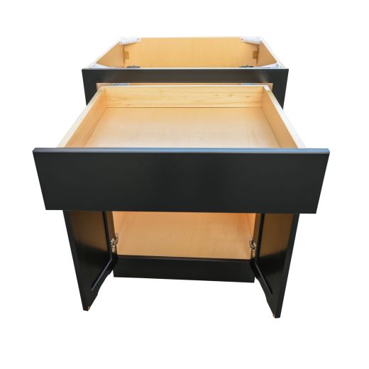 24" Base Cabinet Black