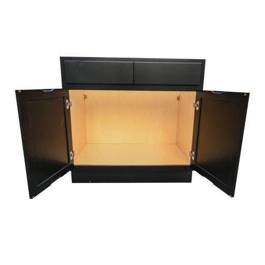 30" Base Cabinet Black