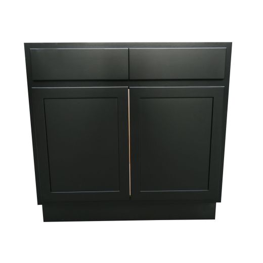 30" Base Cabinet Black