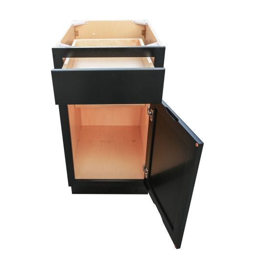 15" Base Cabinet Black