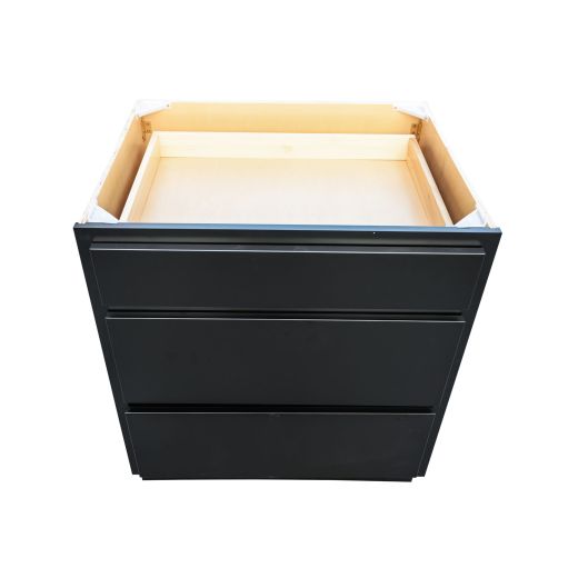 Bloc 3 Tiroirs Noir 30"