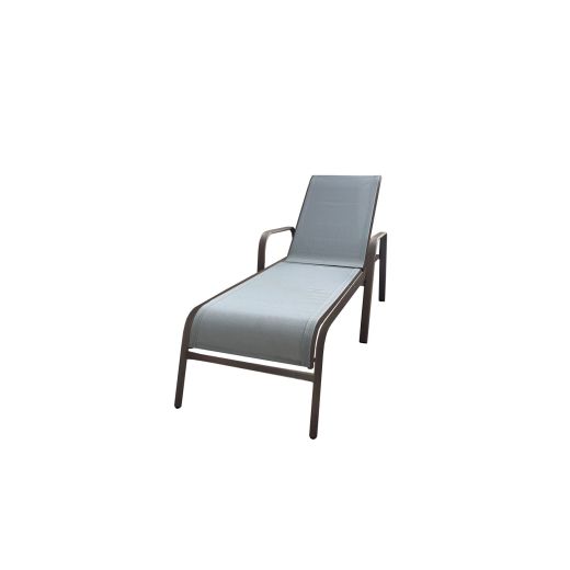 Bridgetown Sling Lounger Wood Look-Greige