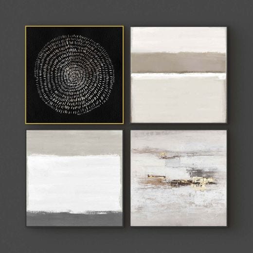 Ensemble d’art sur toile tendue (4 pièces)
