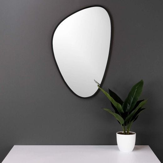 Luna Irregular Black Mirror 18" x 27"