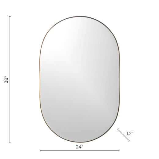 Infinity Gold Mirror 34" x 38"